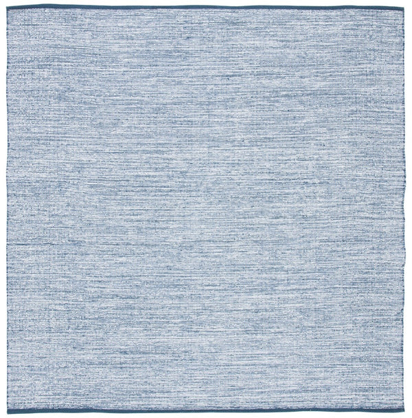 Montauk 250 Contemporary Flat Weave 100% Cotton Pile Rug Navy / Blue