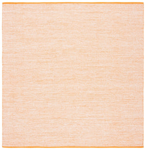 Montauk 250 Contemporary Flat Weave 100% Cotton Pile Rug Orange