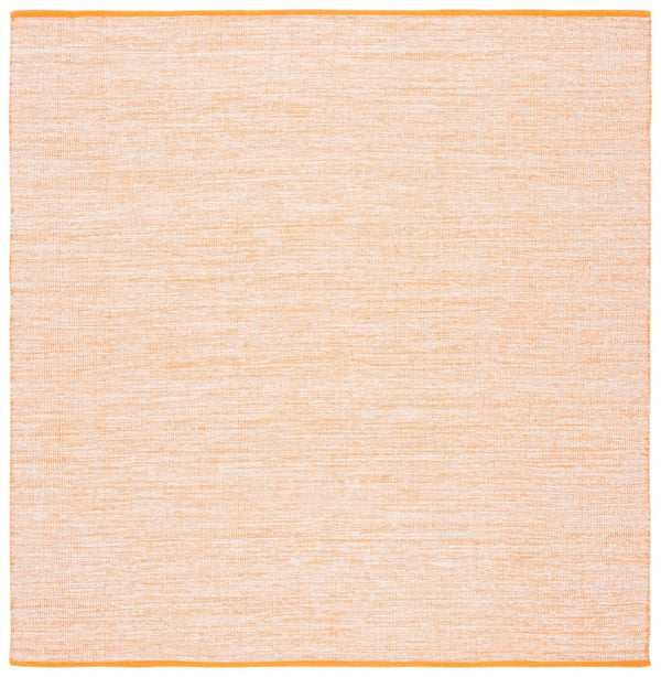 Montauk 250 Contemporary Flat Weave 100% Cotton Pile Rug Orange