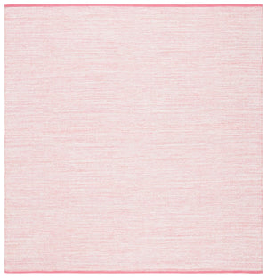 Montauk 250 Contemporary Flat Weave 100% Cotton Pile Rug Pink / Fuchsia