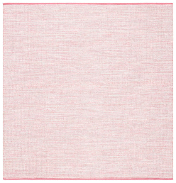 Montauk 250 Contemporary Flat Weave 100% Cotton Pile Rug Pink / Fuchsia