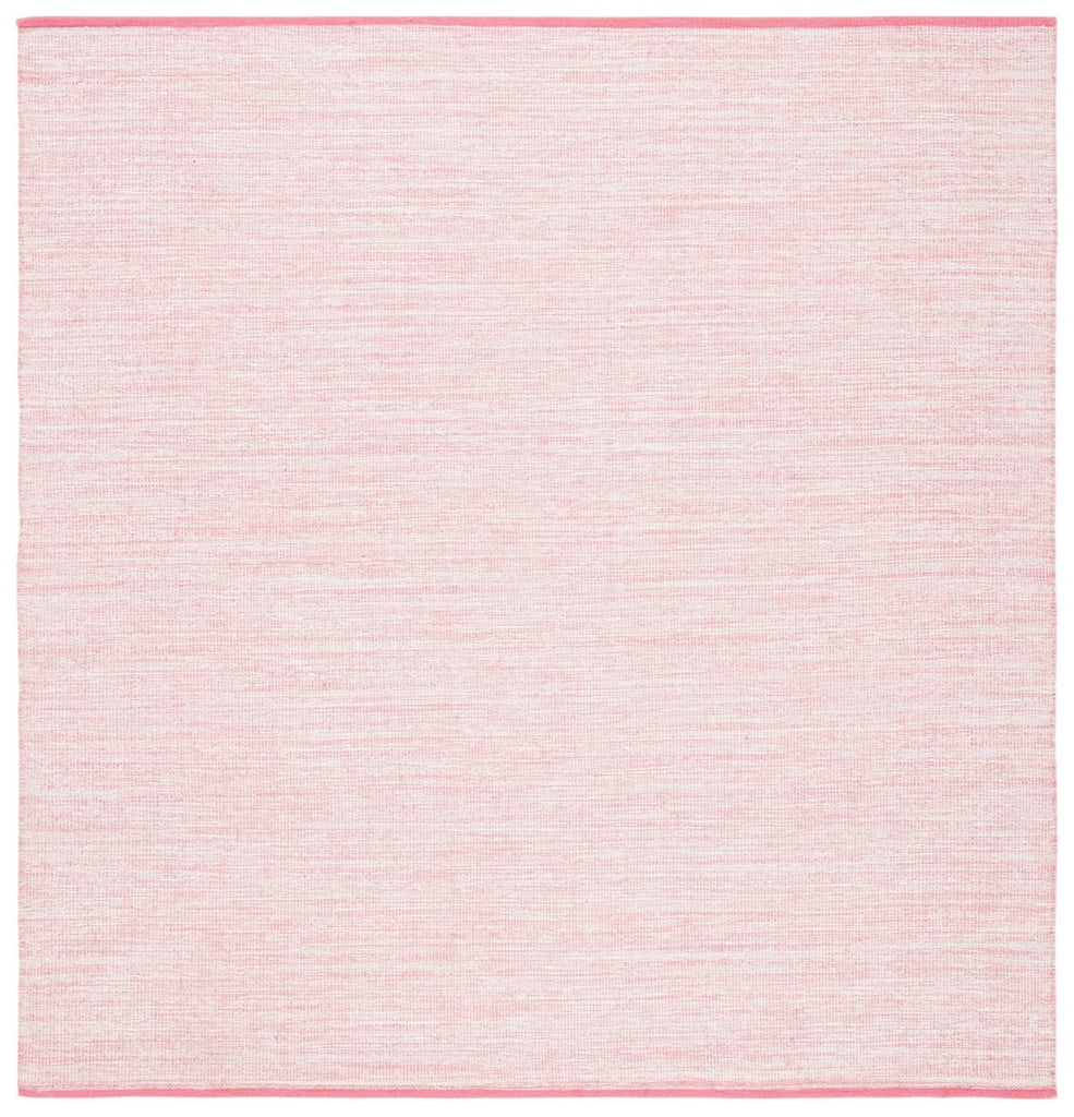 Montauk 250 Contemporary Flat Weave 100% Cotton Pile Rug Pink / Fuchsia