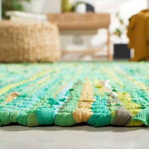 Safavieh Montauk 251 Flat Weave Recycled Cotton Chindi Contemporary Rug MTK251Y-9