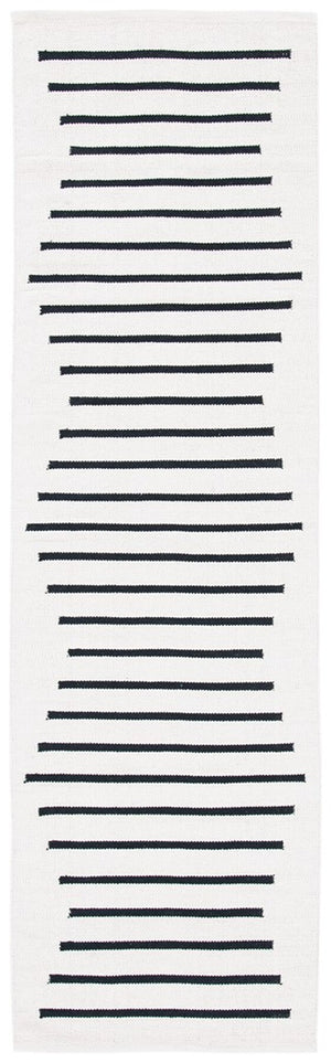 Safavieh Montauk 313 Hand Woven 100% Cotton Rug Ivory / Black 100% Cotton MTK313A-9