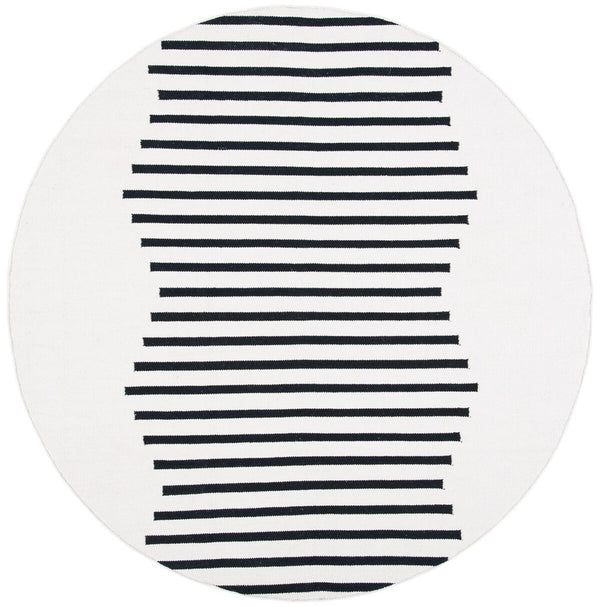 Safavieh Montauk 313 Hand Woven 100% Cotton Rug Ivory / Black 100% Cotton MTK313A-9