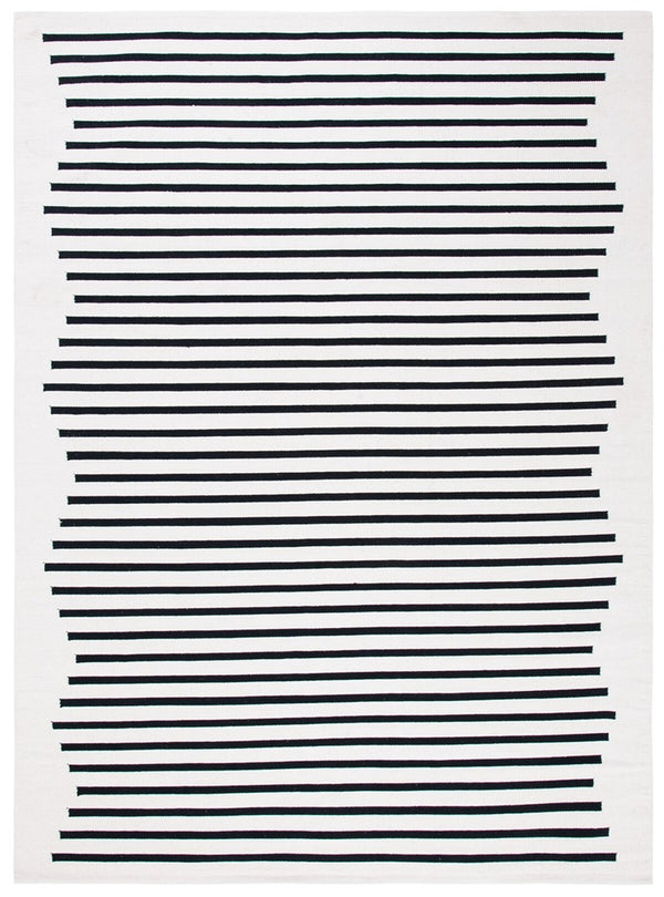 Safavieh Montauk 313 Hand Woven 100% Cotton Rug Ivory / Black 100% Cotton MTK313A-9