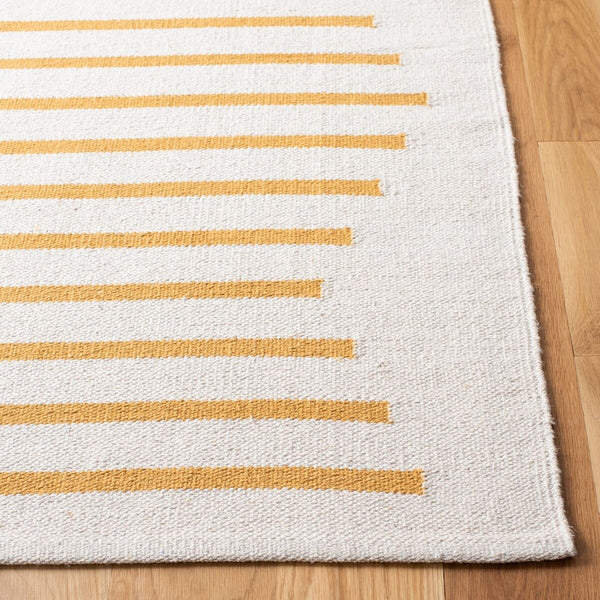 Safavieh Montauk 313 Hand Woven 100% Cotton Rug Ivory / Gold 100% Cotton MTK313C-9