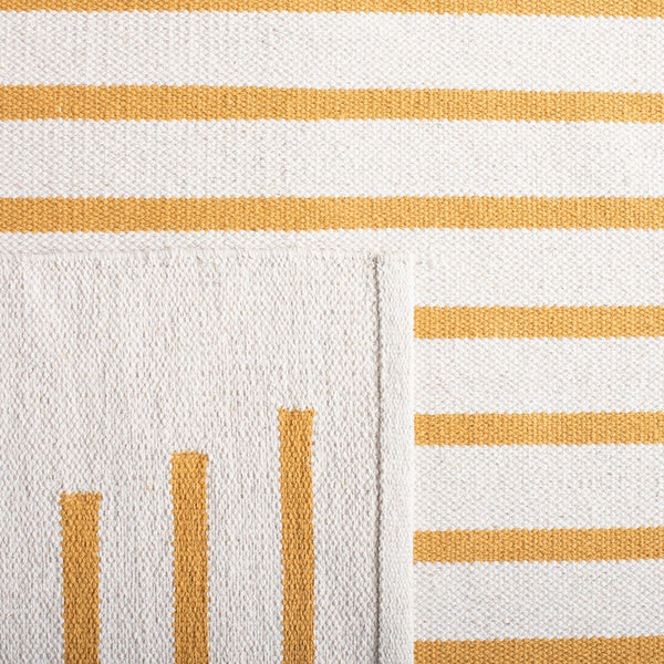 Safavieh Montauk 313 Hand Woven 100% Cotton Rug Ivory / Gold 100% Cotton MTK313C-9