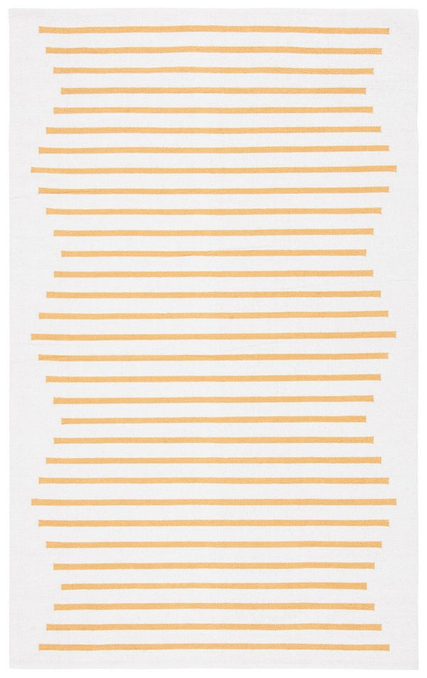 Safavieh Montauk 313 Hand Woven 100% Cotton Rug Ivory / Gold 100% Cotton MTK313C-9