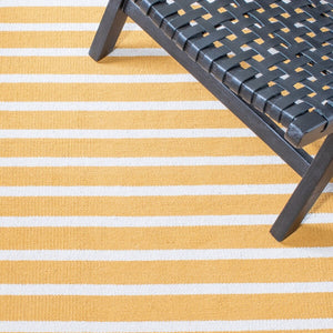 Safavieh Montauk 313 Hand Woven 100% Cotton Rug Gold / Ivory 100% Cotton MTK313D-9