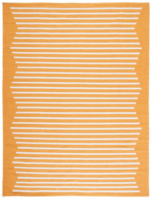 Safavieh Montauk 313 Hand Woven 100% Cotton Rug Gold / Ivory 100% Cotton MTK313D-9