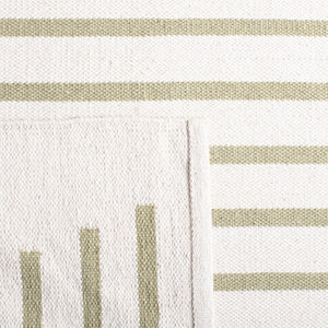 Safavieh Montauk 313 Hand Woven 100% Cotton Rug Ivory / Light Green 100% Cotton MTK313J-9