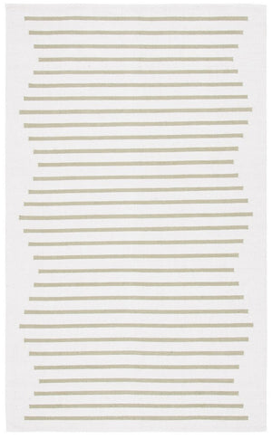 Safavieh Montauk 313 Hand Woven 100% Cotton Rug Ivory / Light Green 100% Cotton MTK313J-9