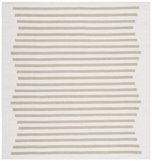 Safavieh Montauk 313 Hand Woven 100% Cotton Rug Ivory / Light Green 100% Cotton MTK313J-9