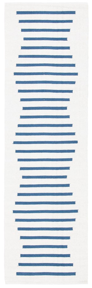 Safavieh Montauk 313 Hand Woven 100% Cotton Rug Ivory / Navy 100% Cotton MTK313M-9