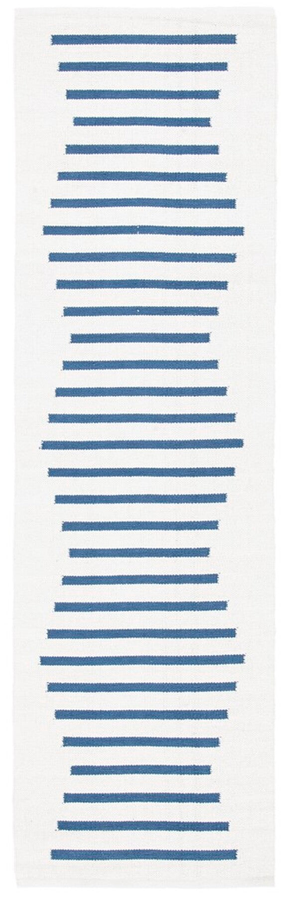 Safavieh Montauk 313 Hand Woven 100% Cotton Rug Ivory / Navy 100% Cotton MTK313M-9