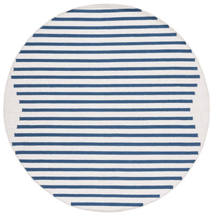 Safavieh Montauk 313 Hand Woven 100% Cotton Rug Ivory / Navy 100% Cotton MTK313M-9