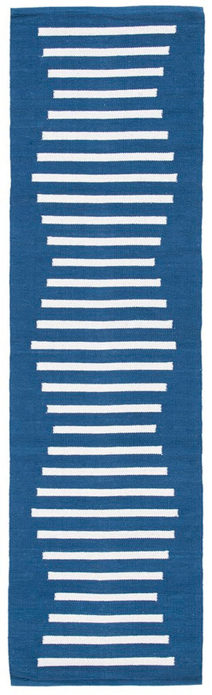 Safavieh Montauk 313 Hand Woven 100% Cotton Rug Navy / Ivory 100% Cotton MTK313N-9