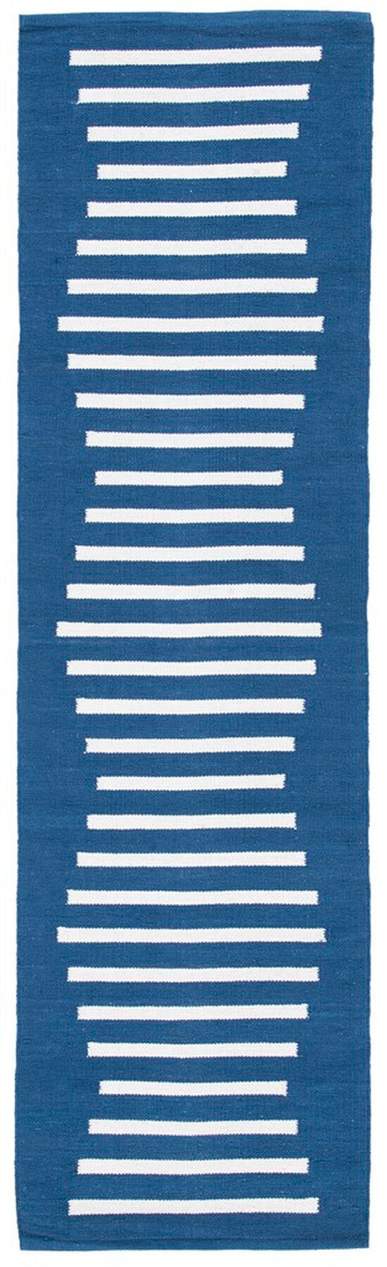 Safavieh Montauk 313 Hand Woven 100% Cotton Rug Navy / Ivory 100% Cotton MTK313N-9