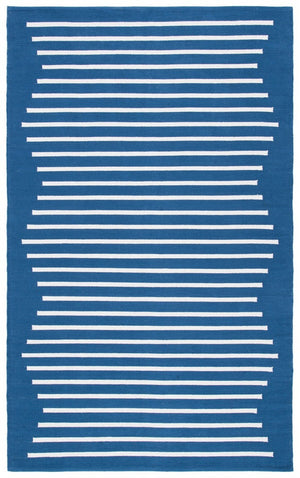 Safavieh Montauk 313 Hand Woven 100% Cotton Rug Navy / Ivory 100% Cotton MTK313N-9