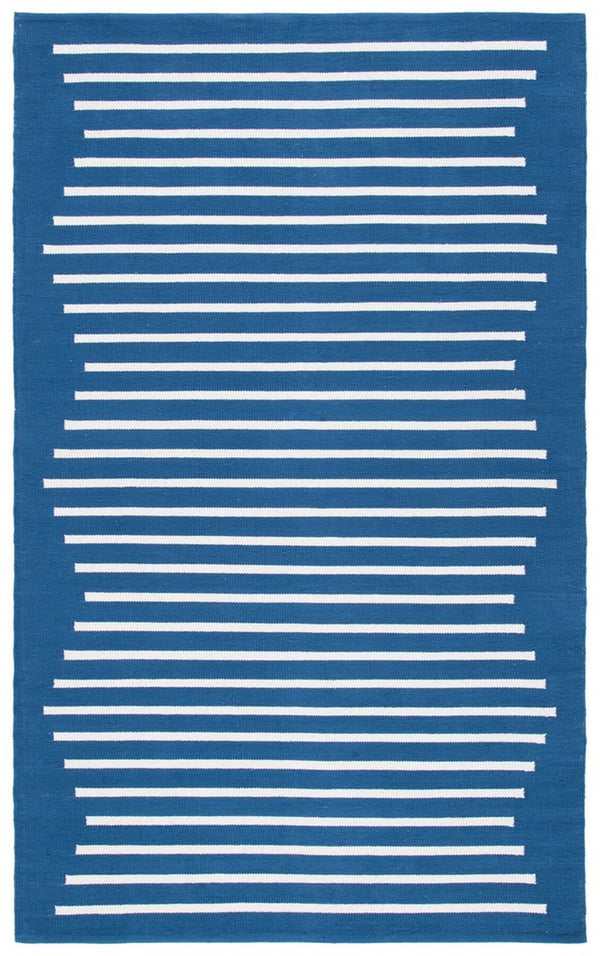 Safavieh Montauk 313 Hand Woven 100% Cotton Rug Navy / Ivory 100% Cotton MTK313N-9