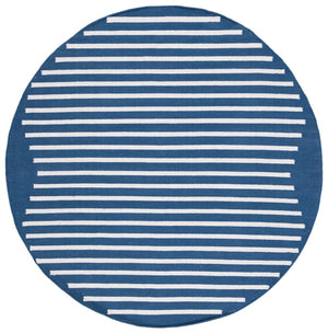 Safavieh Montauk 313 Hand Woven 100% Cotton Rug Navy / Ivory 100% Cotton MTK313N-9