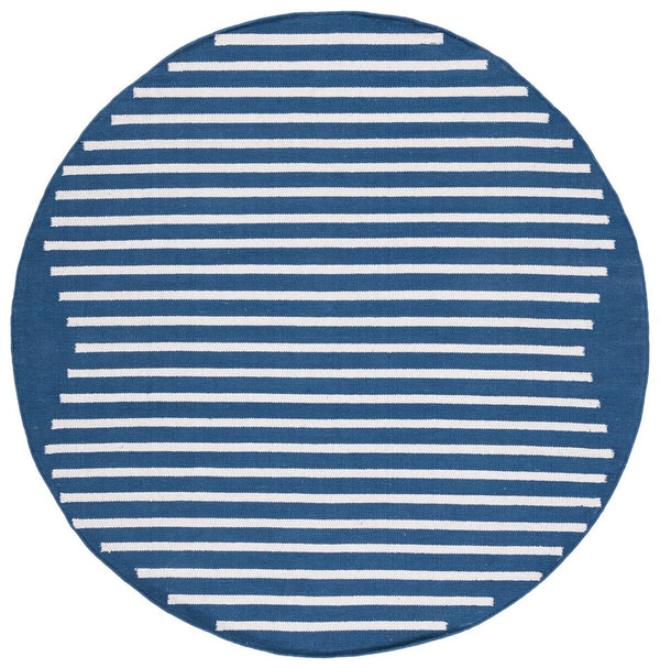 Safavieh Montauk 313 Hand Woven 100% Cotton Rug Navy / Ivory 100% Cotton MTK313N-9