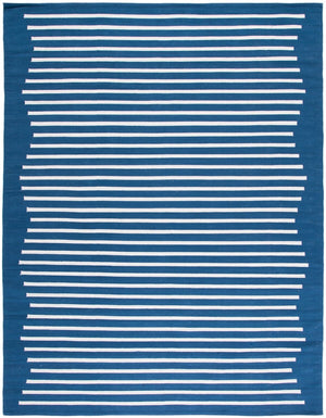 Safavieh Montauk 313 Hand Woven 100% Cotton Rug Navy / Ivory 100% Cotton MTK313N-9