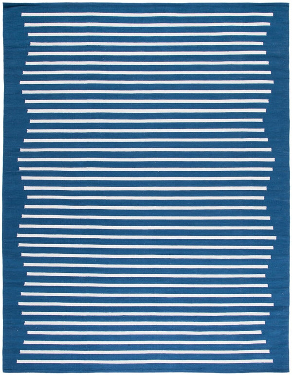 Safavieh Montauk 313 Hand Woven 100% Cotton Rug Navy / Ivory 100% Cotton MTK313N-9