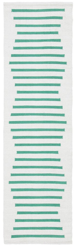Safavieh Montauk 313 Hand Woven 100% Cotton Rug Ivory / Dark Green 100% Cotton MTK313X-9