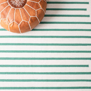 Safavieh Montauk 313 Hand Woven 100% Cotton Rug Ivory / Dark Green 100% Cotton MTK313X-9