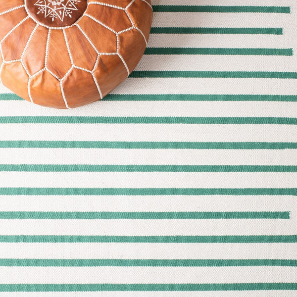 Safavieh Montauk 313 Hand Woven 100% Cotton Rug Ivory / Dark Green 100% Cotton MTK313X-9