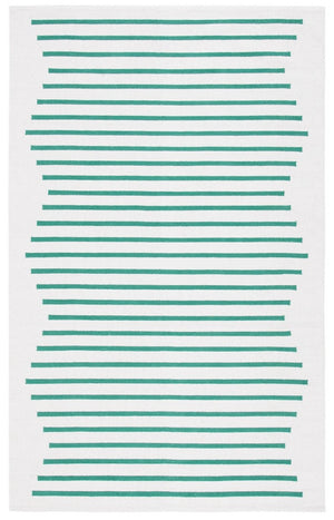 Safavieh Montauk 313 Hand Woven 100% Cotton Rug Ivory / Dark Green 100% Cotton MTK313X-9