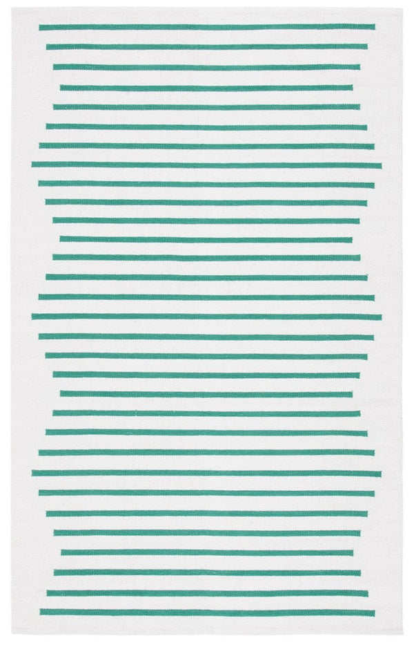 Safavieh Montauk 313 Hand Woven 100% Cotton Rug Ivory / Dark Green 100% Cotton MTK313X-9