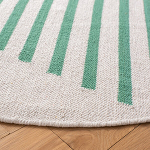 Safavieh Montauk 313 Hand Woven 100% Cotton Rug Ivory / Dark Green 100% Cotton MTK313X-9