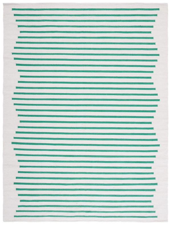 Safavieh Montauk 313 Hand Woven 100% Cotton Rug Ivory / Dark Green 100% Cotton MTK313X-9