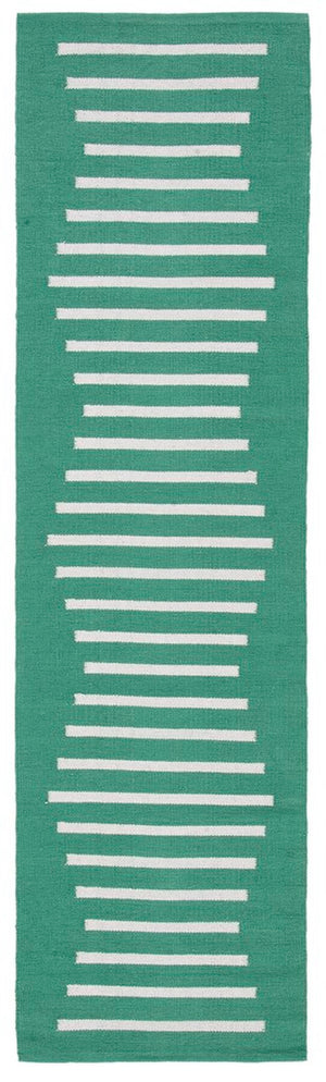 Safavieh Montauk 313 Hand Woven 100% Cotton Rug Dark Green / Ivory 100% Cotton MTK313Y-9