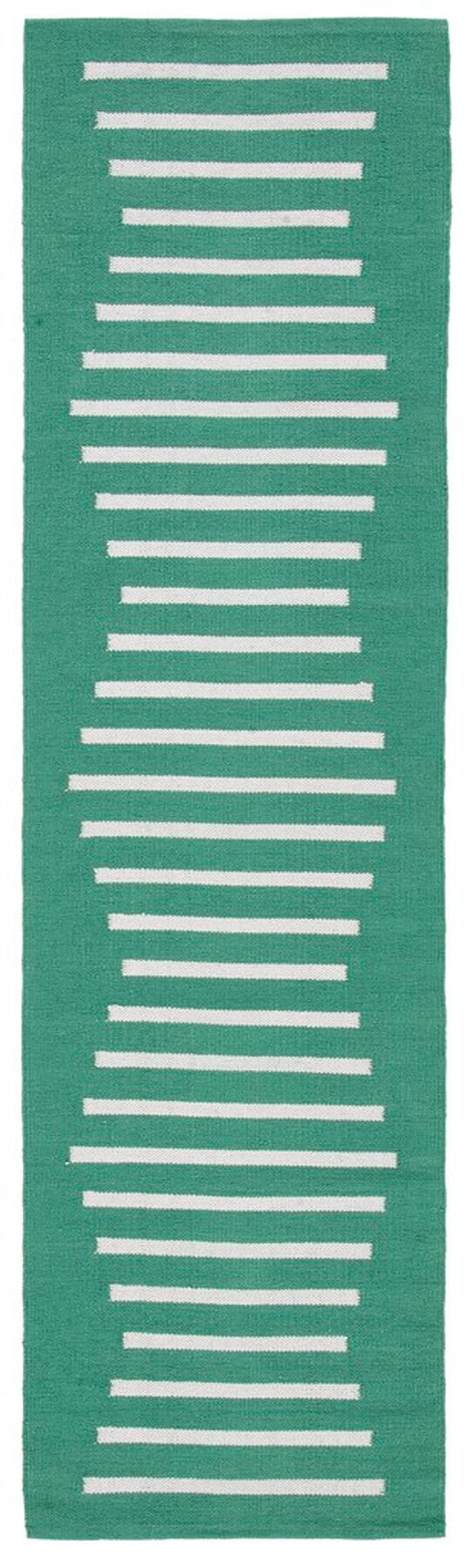 Safavieh Montauk 313 Hand Woven 100% Cotton Rug Dark Green / Ivory 100% Cotton MTK313Y-9