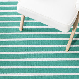 Safavieh Montauk 313 Hand Woven 100% Cotton Rug Dark Green / Ivory 100% Cotton MTK313Y-9