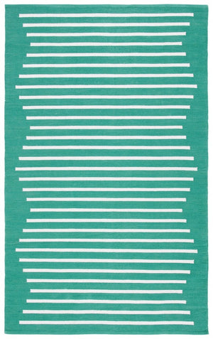 Safavieh Montauk 313 Hand Woven 100% Cotton Rug Dark Green / Ivory 100% Cotton MTK313Y-9