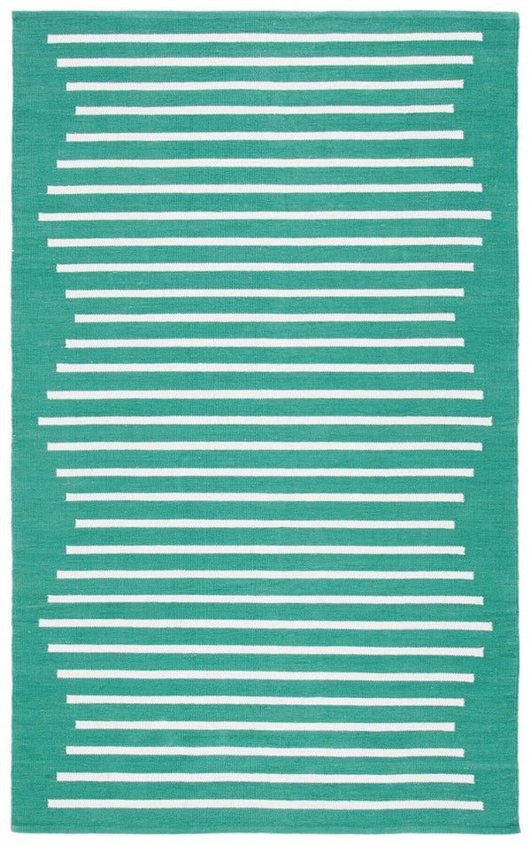 Safavieh Montauk 313 Hand Woven 100% Cotton Rug Dark Green / Ivory 100% Cotton MTK313Y-9