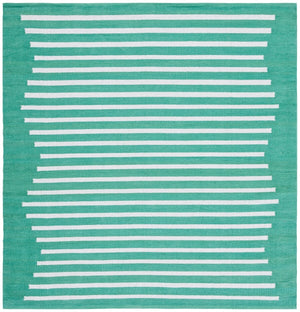 Safavieh Montauk 313 Hand Woven 100% Cotton Rug Dark Green / Ivory 100% Cotton MTK313Y-9