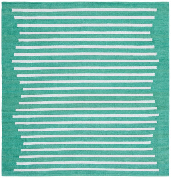 Safavieh Montauk 313 Hand Woven 100% Cotton Rug Dark Green / Ivory 100% Cotton MTK313Y-9