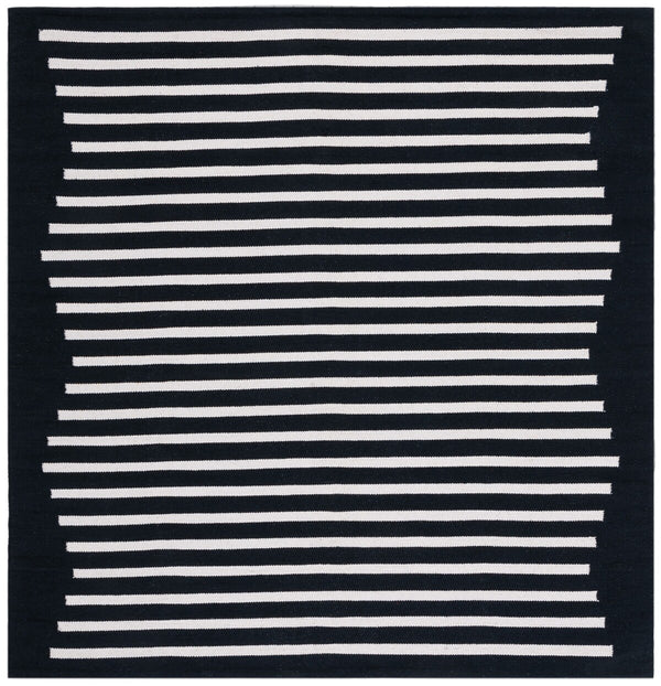 Safavieh Montauk 313 Hand Woven 100% Cotton Rug Black / Ivory 100% Cotton MTK313Z-9