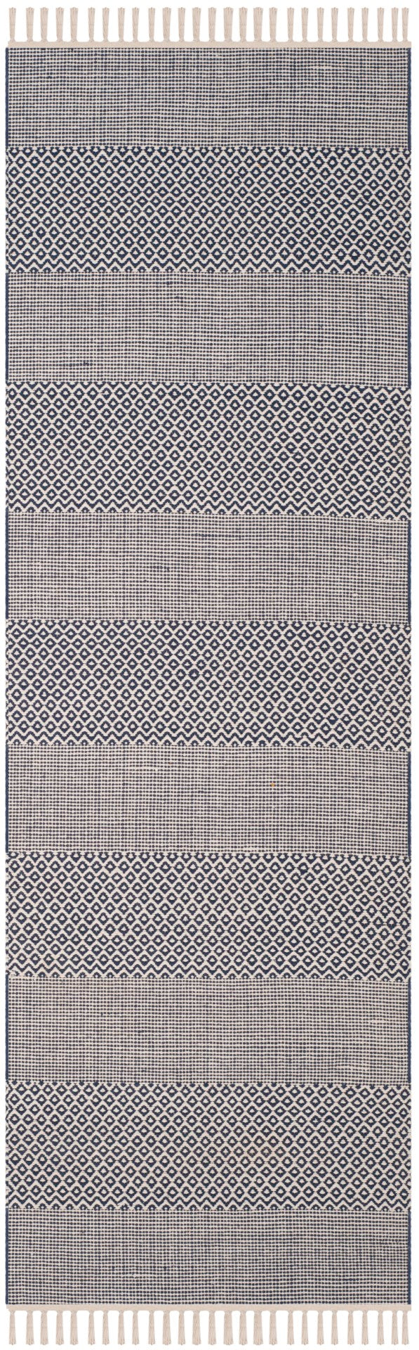 Montauk Hand-Woven Ikat Tie-Dye Rug - Casual Designer Style Perfect for Coastal and Contemporary Homes