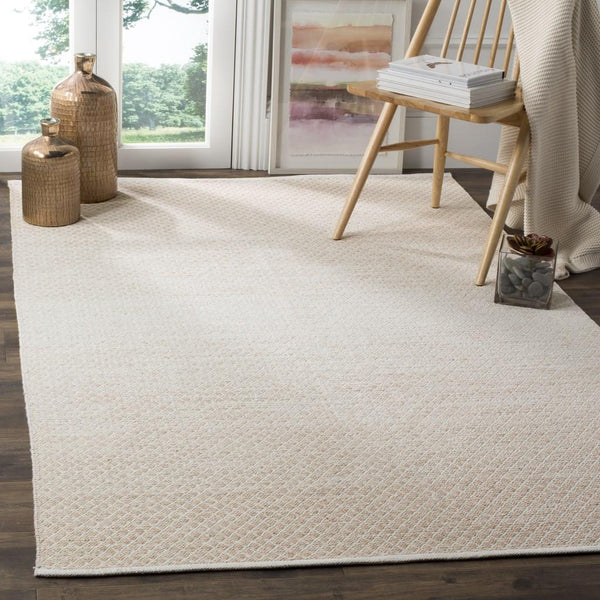 Montauk Hand Woven Cotton Pile Rug - Thick, Luxurious Design from India for Cozy Home Decor