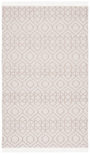 Montauk 652 Handloomed 100% Cotton Bohemian Rug Brown / Beige 100% COTTON MTK652T-8