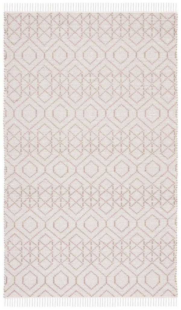 Montauk 652 Handloomed 100% Cotton Bohemian Rug Brown / Beige 100% COTTON MTK652T-8