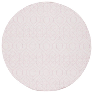 Montauk 652 Handloomed 100% Cotton Bohemian Rug Pink / Ivory 100% COTTON MTK652U-8