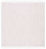 Montauk 652 Handloomed 100% Cotton Bohemian Rug Pink / Ivory 100% COTTON MTK652U-8